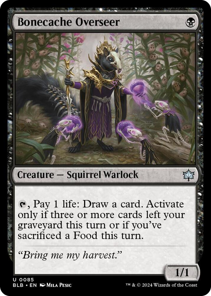 0085 Bonecache Overseer U Bloomburrow