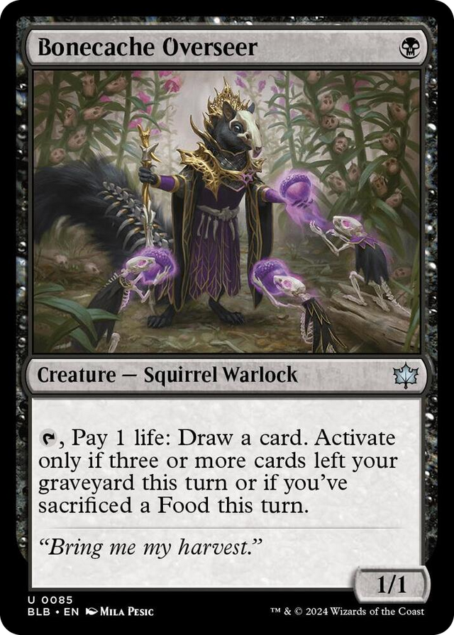 0085 Bonecache Overseer U Bloomburrow
