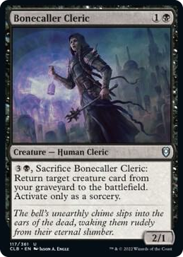 Bonecaller Cleric #117 U - Commander Legends: Battle for Baldur's Gate Pokemon card