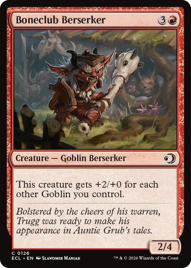 0126 Boneclub Berserker C Lorwyn Eclipsed