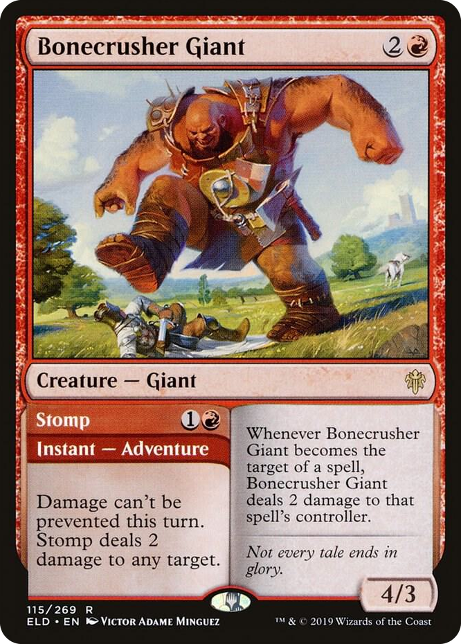 0115 Bonecrusher Giant R Throne of Eldraine