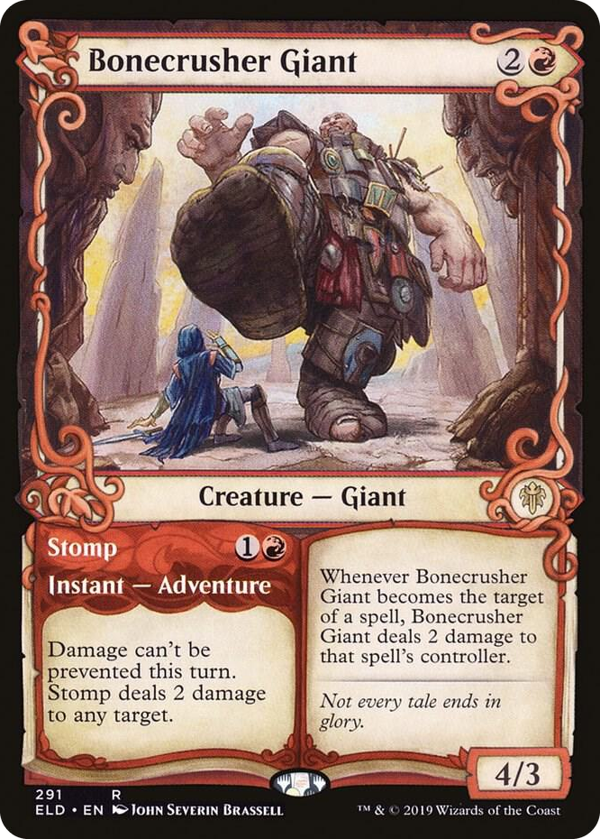 0291 Bonecrusher Giant (Showcase) R Throne of Eldraine