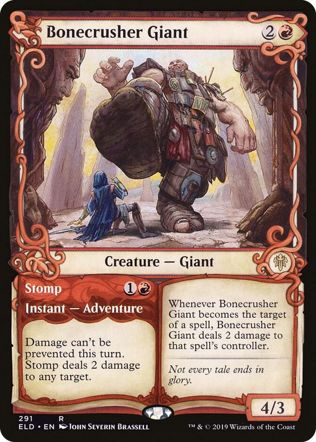 0291 Bonecrusher Giant (Showcase) R Throne of Eldraine