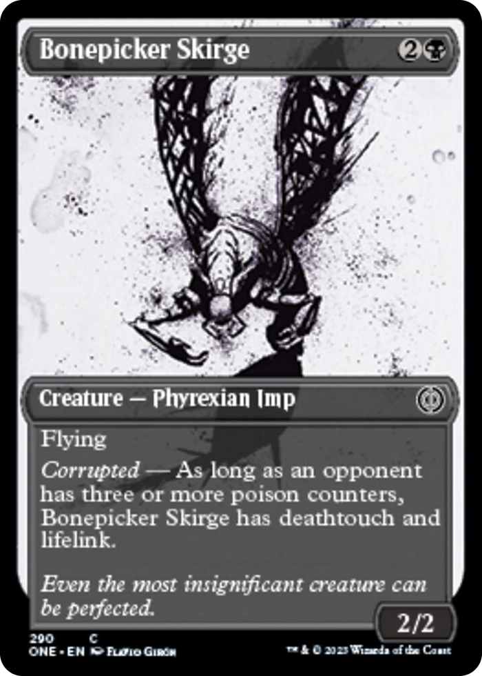 Bonepicker Skirge (Showcase) #290 C - Phyrexia: All Will Be One Pokemon card