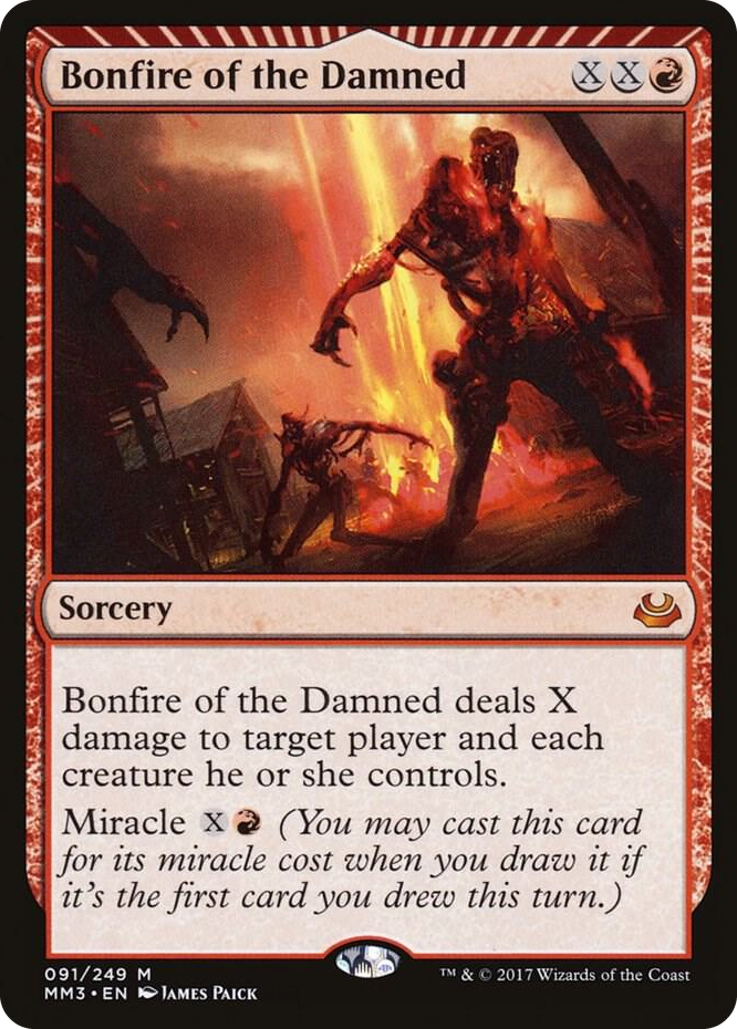 Bonfire of the Damned #91 M - Modern Masters 2017 Pokemon card