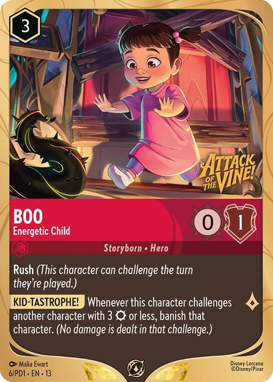 Boo - Energetic Child #6 Promo - Disney Lorcana Promo Cards Pokemon card