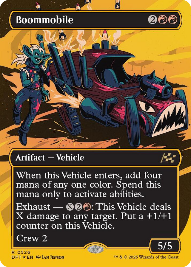 0526 Boommobile (Borderless) (First-Place Foil) R Aetherdrift