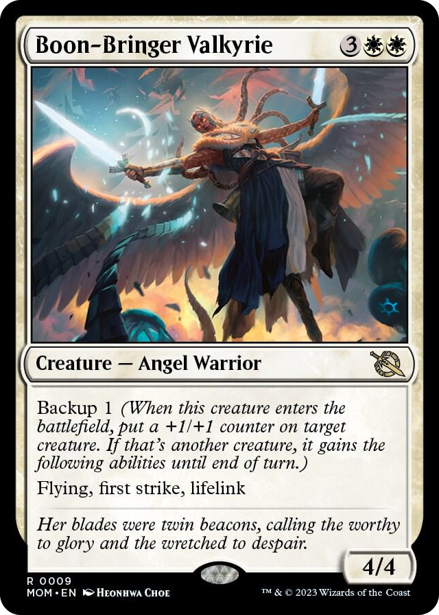 Boon-Bringer Valkyrie #9 R - March of the Machine Pokemon card