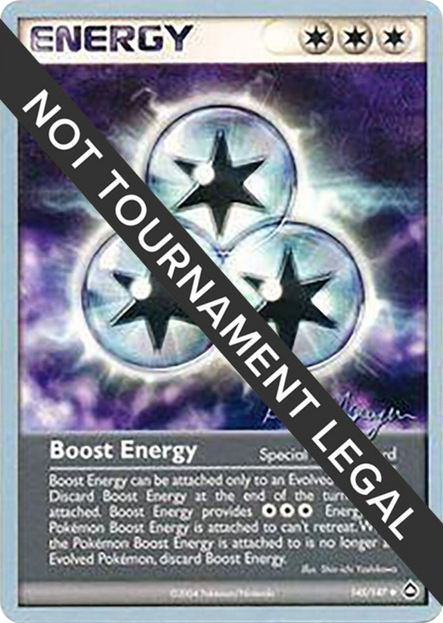 0145 Boost Energy - 2004 (Kevin Nguyen) Uncommon World Championship Decks
