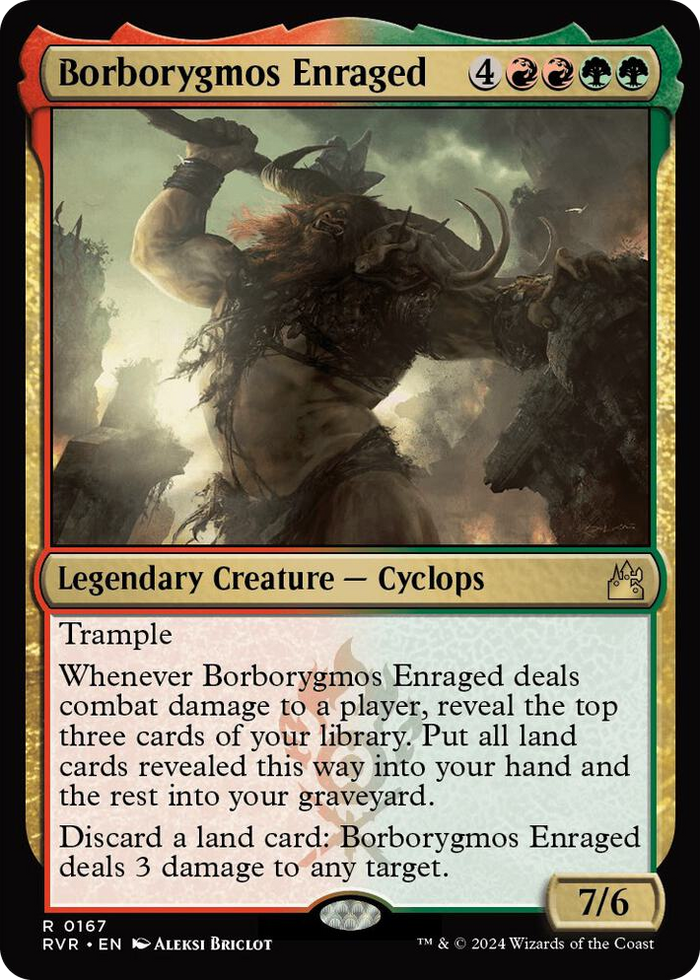 Borborygmos Enraged #167 R - Ravnica Remastered Pokemon card