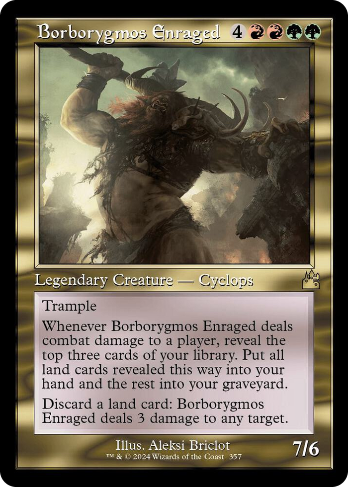 Borborygmos Enraged (Retro Frame) #357 R - Ravnica Remastered Pokemon card