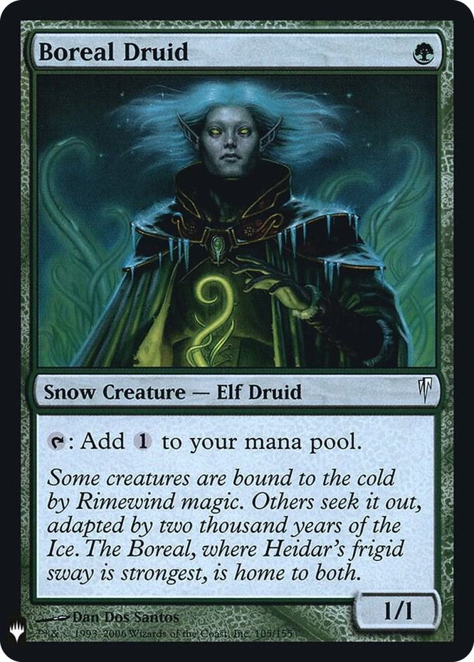Boreal Druid #105 C - The List Reprints Pokemon card