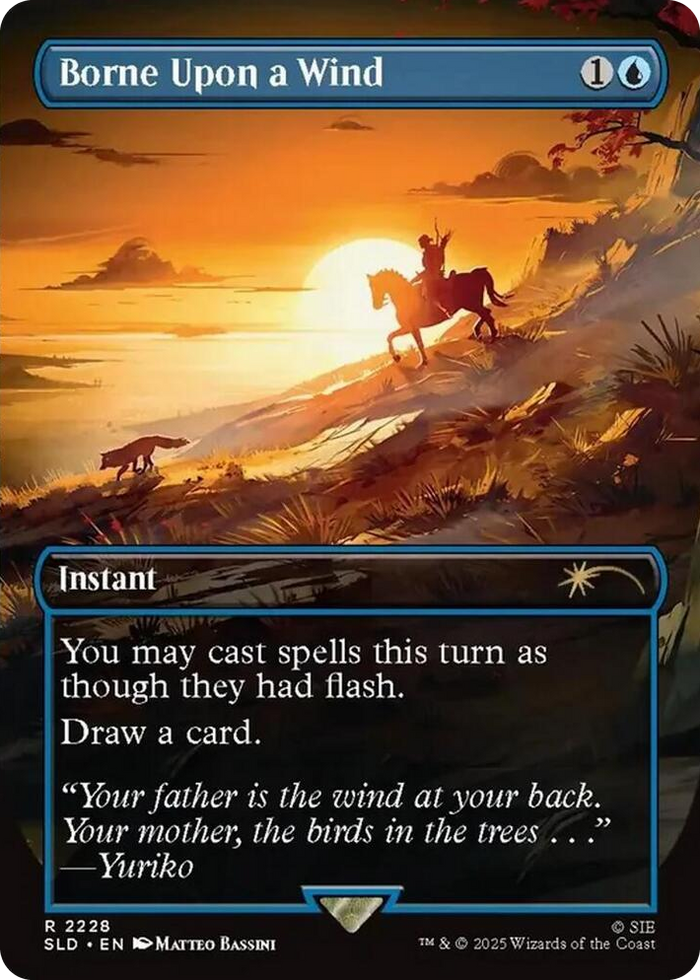 Borne Upon a Wind #2228 R - Secret Lair Drop Series Pokemon card