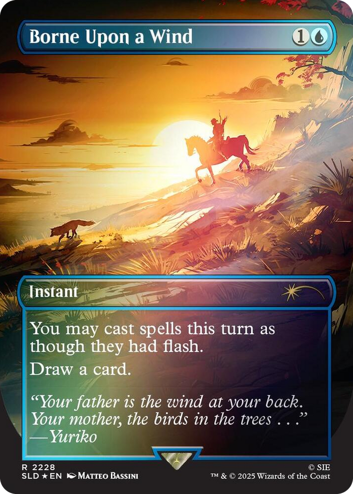 Borne Upon a Wind (Rainbow Foil) #2228 R - Secret Lair Drop Series Pokemon card