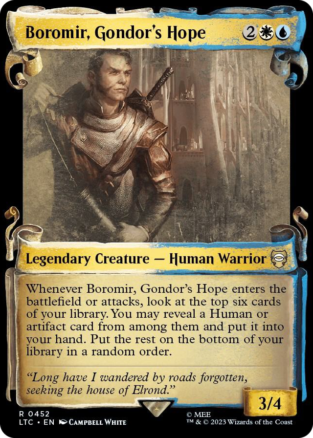 0452 Boromir, Gondor's Hope (Showcase Scrolls) R Commander: The Lord of the Rings: Tales of Middle-earth