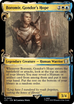 0452 Boromir, Gondor's Hope (Showcase Scrolls) R Commander: The Lord of the Rings: Tales of Middle-earth
