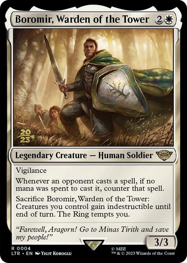 0004 Boromir, Warden of the Tower R Prerelease Cards
