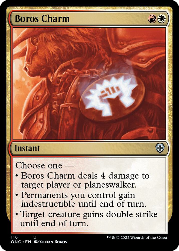 Boros Charm #116 U - Commander: Phyrexia: All Will Be One Pokemon card