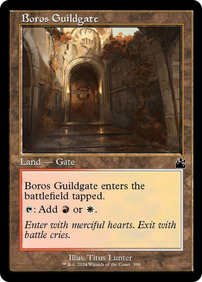 Boros Guildgate (Retro Frame) #398 C - Ravnica Remastered Pokemon card