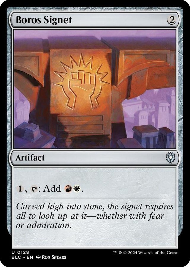 0128 Boros Signet U Commander: Bloomburrow