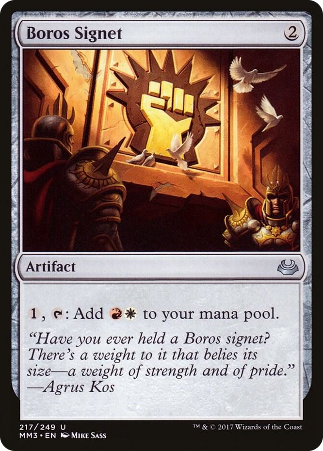 Boros Signet #217 U - Modern Masters 2017 Pokemon card