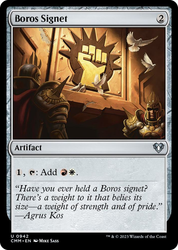 0942 Boros Signet U Commander Masters