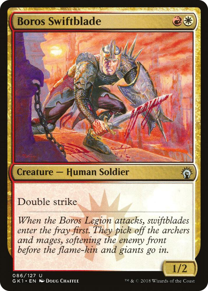 0086 Boros Swiftblade U Guilds of Ravnica: Guild Kits