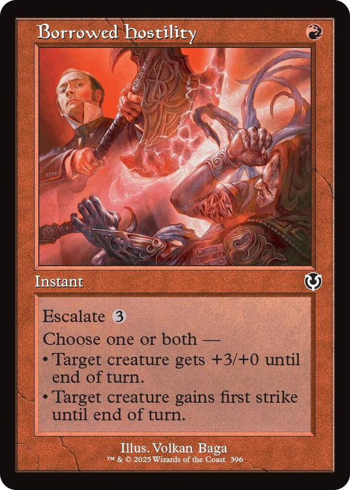 0396 Borrowed Hostility (Retro Frame) C Innistrad Remastered
