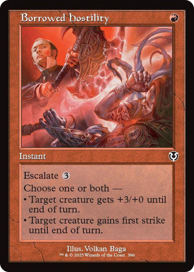 0396 Borrowed Hostility (Retro Frame) C Innistrad Remastered