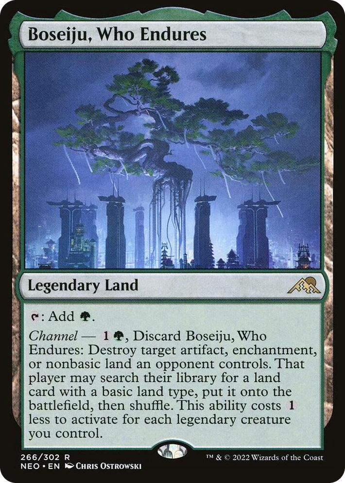 0266 Boseiju, Who Endures R Kamigawa: Neon Dynasty