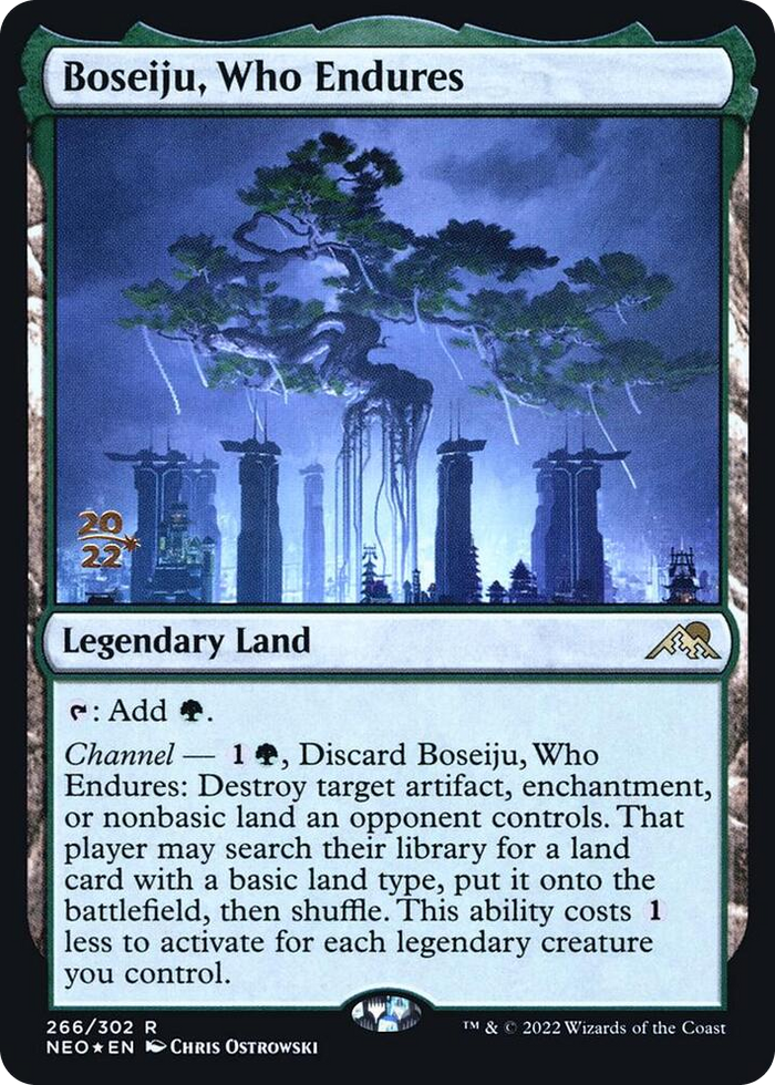 Boseiju, Who Endures #266 R - Prerelease Cards Pokemon card