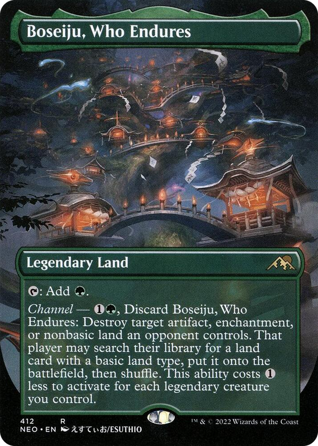 0412 Boseiju, Who Endures (Borderless) R Kamigawa: Neon Dynasty