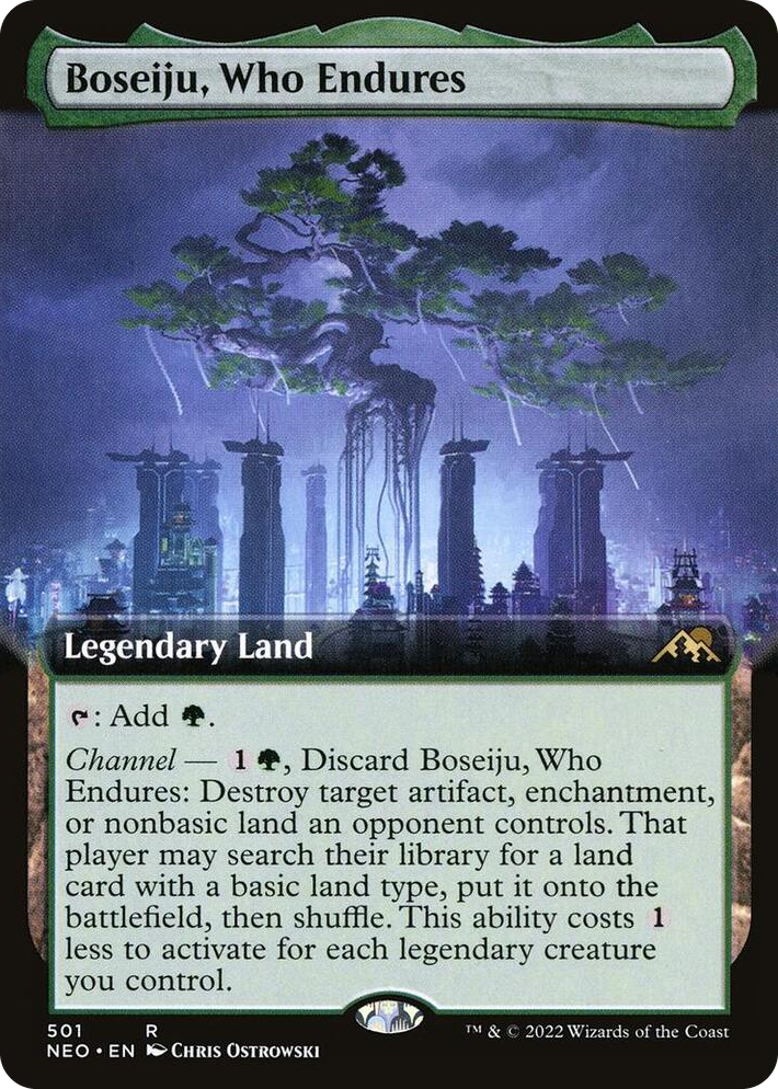 0501 Boseiju, Who Endures (Extended Art) R Kamigawa: Neon Dynasty