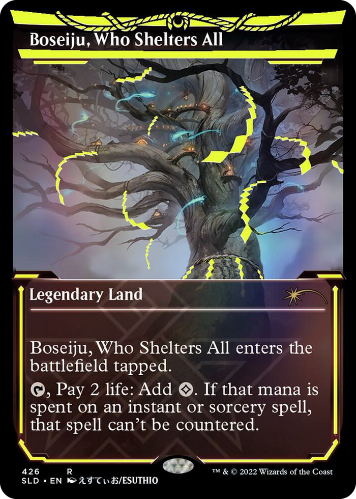 Boseiju, Who Shelters All (Neon Yellow) #426 R - Secret Lair Drop Series Pokemon card