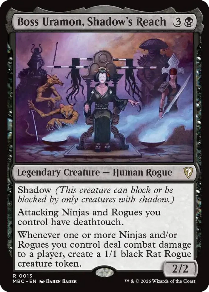 0013 Boss Uramon, Shadow's Reach R Mystery Booster Commander Edition