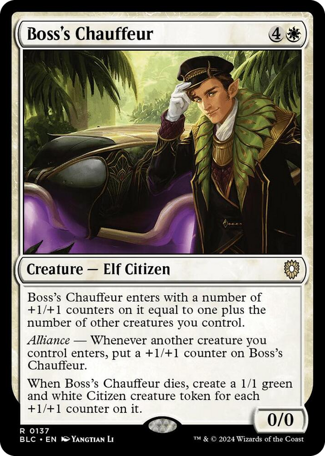 0137 Boss's Chauffeur R Commander: Bloomburrow