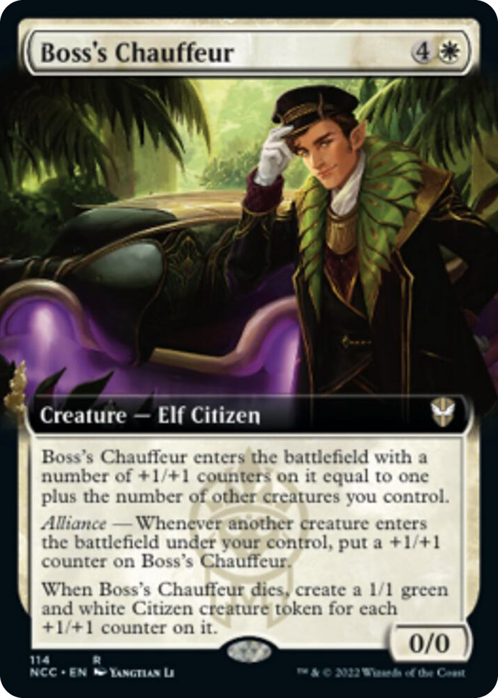 0114 Boss's Chauffeur (Extended Art) R Commander: Streets of New Capenna