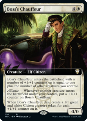 0114 Boss's Chauffeur (Extended Art) R Commander: Streets of New Capenna