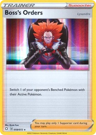0058 Boss's Orders Holo Rare Deck Exclusives
