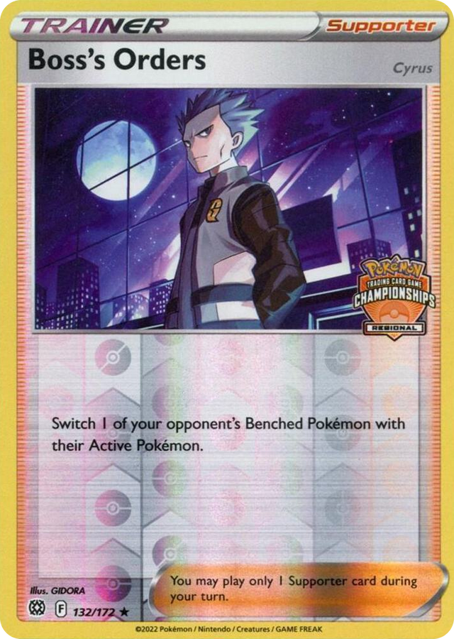 0132 Boss's Orders - 132/172 (Regional Championships) Promo League & Championship Cards