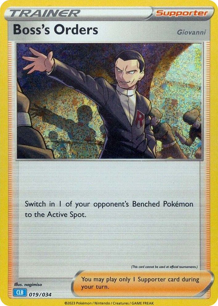 0019 Boss's Orders (CLB) Classic Collection Trading Card Game Classic
