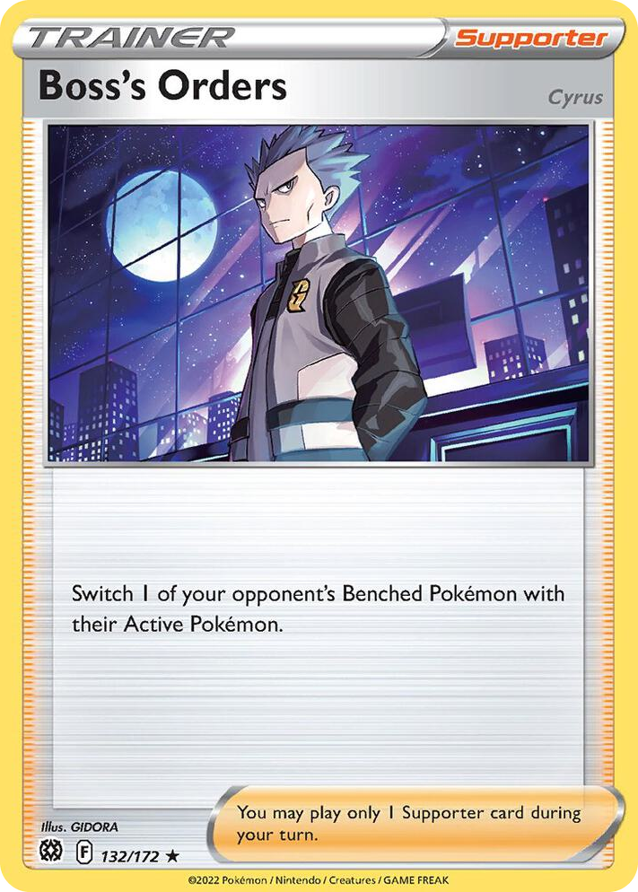 0132 Boss's Orders (Cyrus) - 132/172 (Cosmos Holo) Promo Miscellaneous Cards & Products