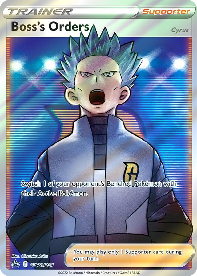 0251 Boss's Orders (Full Art) Promo Sword & Shield Promo Cards