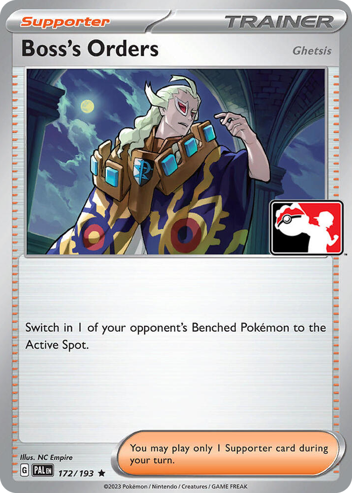0172 Boss's Orders [Ghetsis] Rare Prize Pack Series Cards