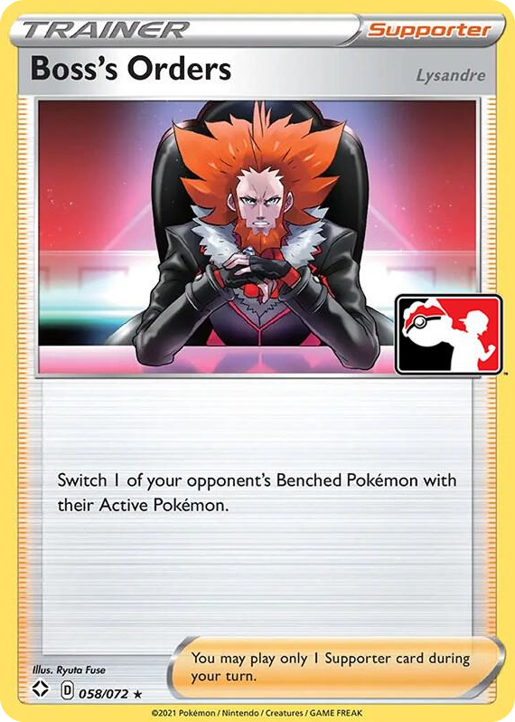 0058 Boss's Orders [Lysandre] Rare Prize Pack Series Cards