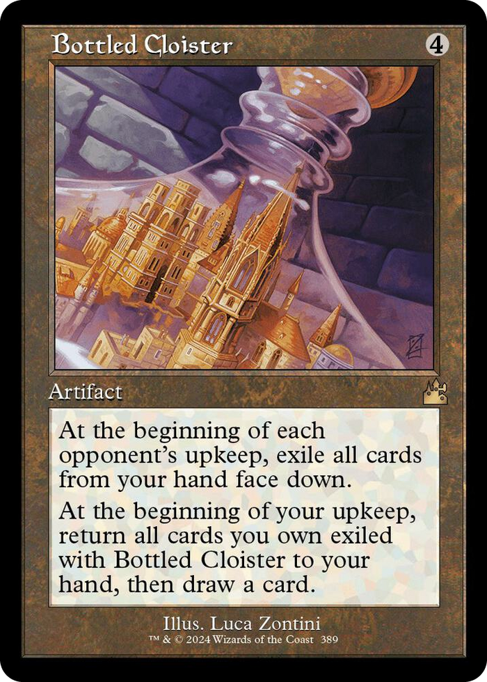 Bottled Cloister (Retro Frame) #389 R - Ravnica Remastered Pokemon card