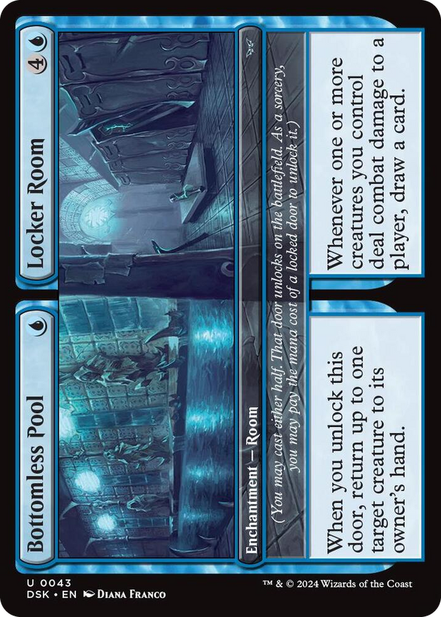 0043 Bottomless Pool // Locker Room U Duskmourn: House of Horror