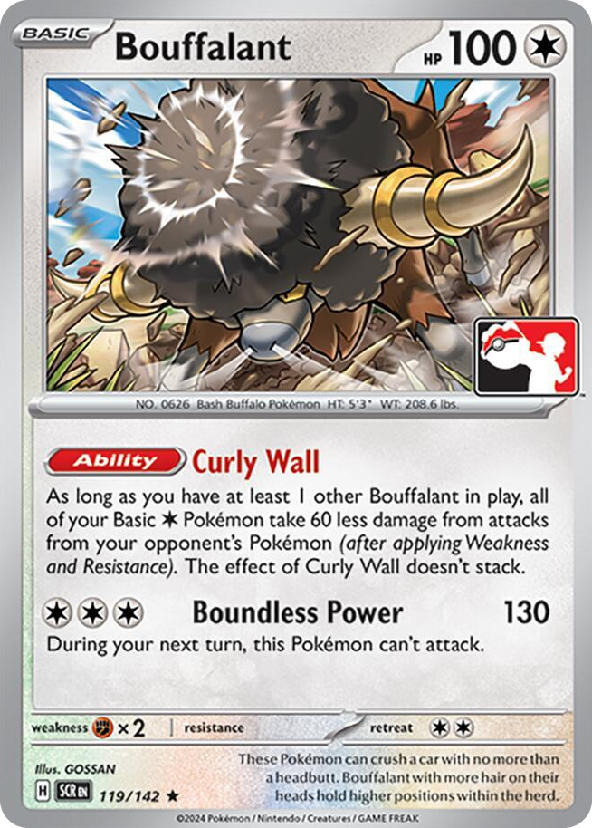 0119 Bouffalant Rare Prize Pack Series Cards