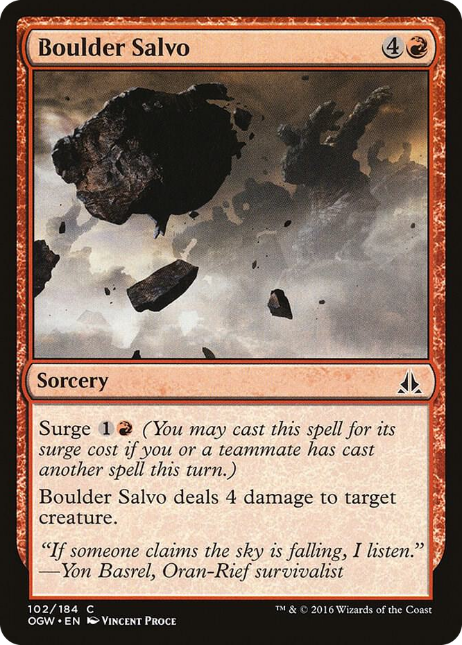 Boulder Salvo #102 C - Oath of the Gatewatch Pokemon card
