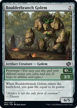 0197 Boulderbranch Golem C The Brothers' War